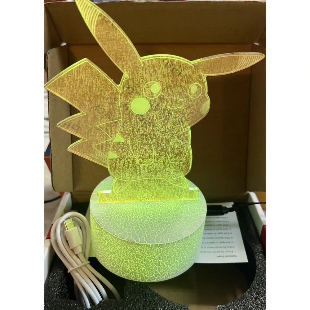 Creative 3D Visualization‎ Lamp - Pikachu Pokemon